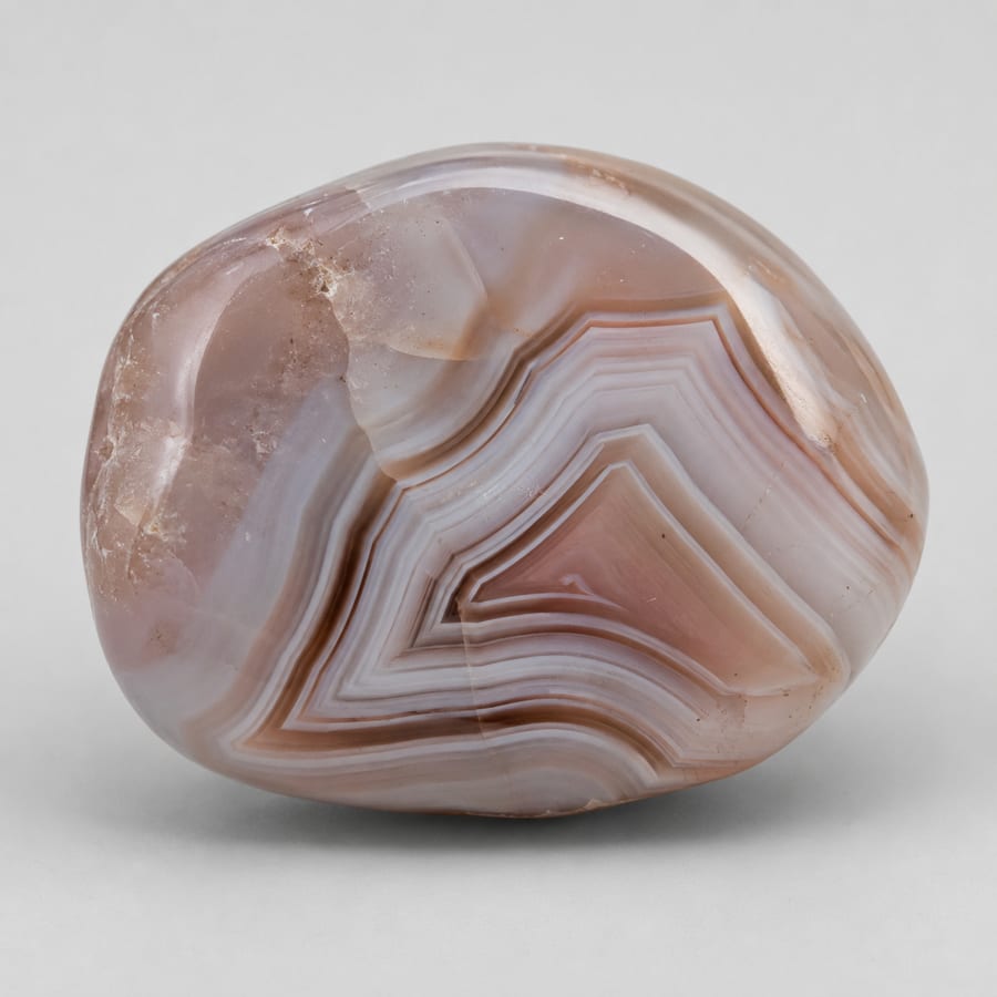Agate du Botswana - Variante polie