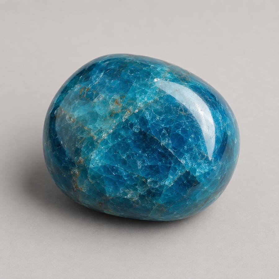 Apatite bleue - Variante polie