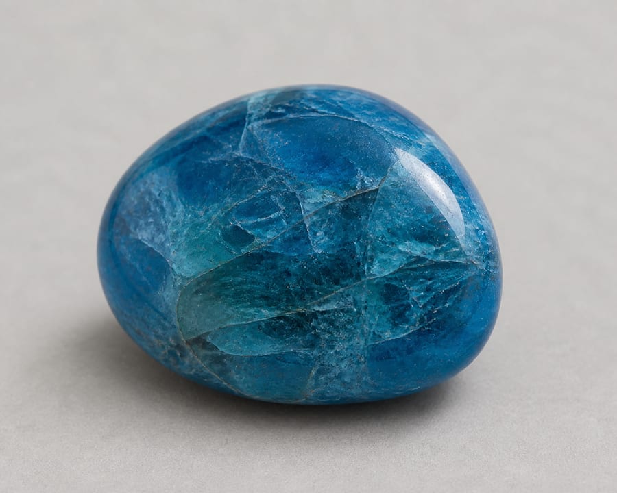 Apatite bleue - Variante polie