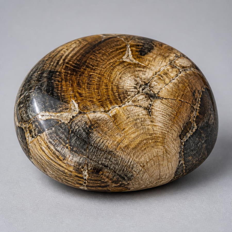 Bois fossilisé - Variante polie