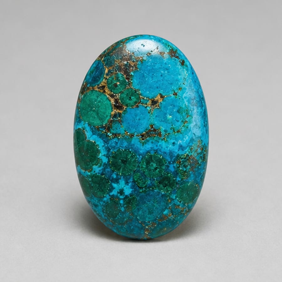 Chrysocolle - Pierre polie