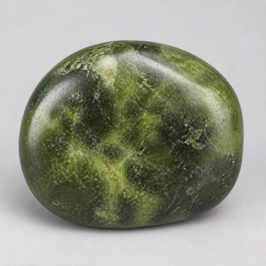 Jade néphrite - Variante polie