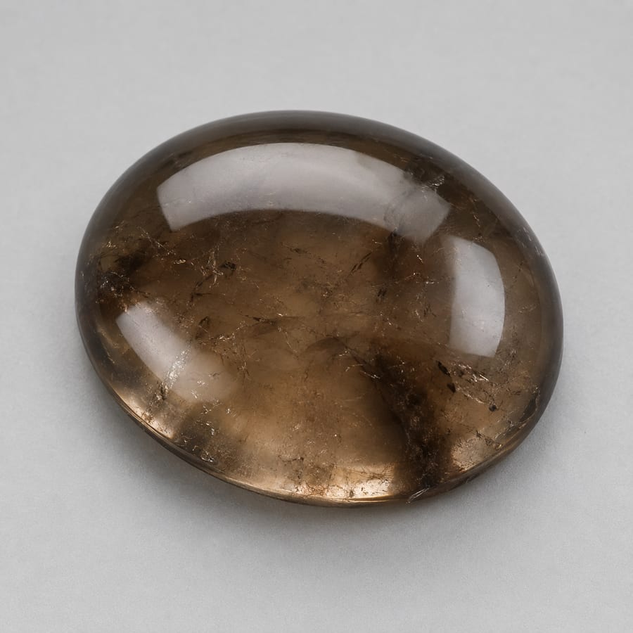 Quartz fumé - Variante polie
