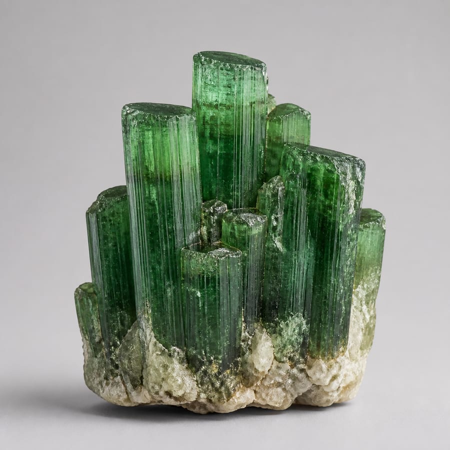 Tourmaline verte - Pierre brute